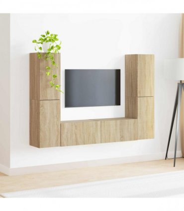 vidaXL TV Cabinet Set 6 pcs 31 x 30 x 60 cm Sonoma Oak