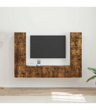 vidaXL TV Cabinet Set 6 pcs 31 x 30 x 60 cm Smoked Oak