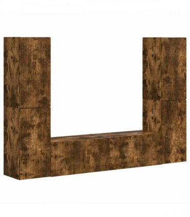 vidaXL TV Cabinet Set 6 pcs 31 x 30 x 60 cm Smoked Oak