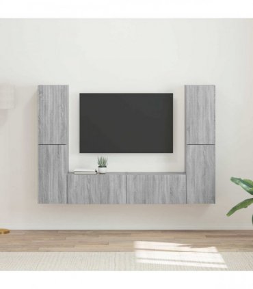 vidaXL TV Cabinet Set 6 pcs 31 x 30 x 60 cm Grey Sonoma