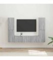vidaXL TV Cabinet Set 6 pcs 31 x 30 x 60 cm Grey Sonoma