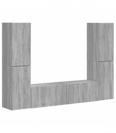 vidaXL TV Cabinet Set 6 pcs 31 x 30 x 60 cm Grey Sonoma