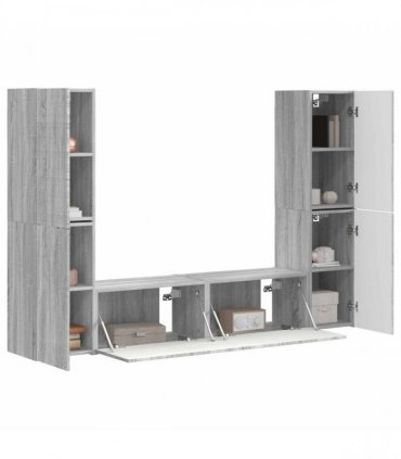 vidaXL TV Cabinet Set 6 pcs 31 x 30 x 60 cm Grey Sonoma