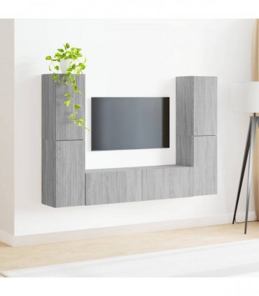 vidaXL TV Cabinet Set 6 pcs 31 x 30 x 60 cm Grey Sonoma