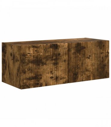 vidaXL TV Cabinet Set 4 pcs Smoked Oak Engineered Wood