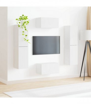 vidaXL TV Cabinet Set 6 pcs 31 x 30 x 60 cm White
