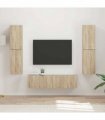vidaXL TV Cabinet Set 6 pcs 31 x 30 x 60 cm Sonoma Oak
