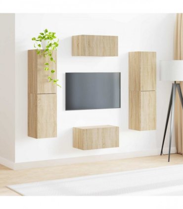 vidaXL TV Cabinet Set 6 pcs 31 x 30 x 60 cm Sonoma Oak
