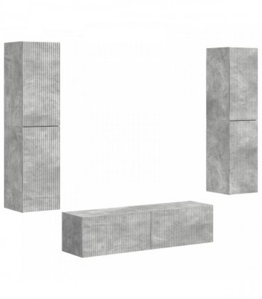 vidaXL TV Cabinet Set 6 pcs 31 x 30 x 60 cm Concrete Grey