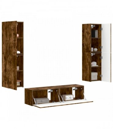 vidaXL TV Cabinet Set 6 pcs 31 x 30 x 60 cm Smoked Oak