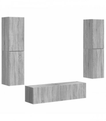 vidaXL TV Cabinet Set 6 pcs 31 x 30 x 60 cm Grey Sonoma
