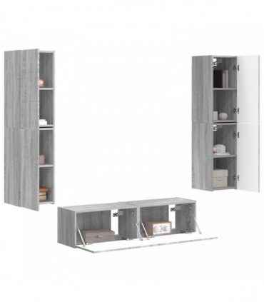 vidaXL TV Cabinet Set 6 pcs 31 x 30 x 60 cm Grey Sonoma