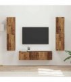 vidaXL TV Cabinet Set 6 pcs 31 x 30 x 60 cm Old Wood