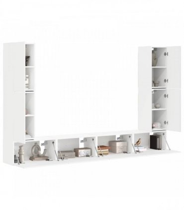 vidaXL TV Cabinet Set 8 pcs 31 x 30 x 60 cm White