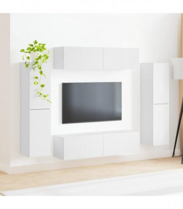 vidaXL TV Cabinet Set 8 pcs 31 x 30 x 60 cm White