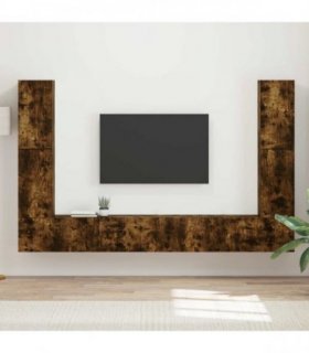 vidaXL TV Cabinet Set 8 pcs 31 x 30 x 60 cm Smoked Oak