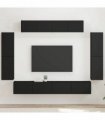 vidaXL TV Cabinet 8 pcs 98 x 31 x 29.5 cm Black