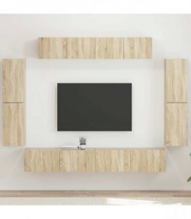 vidaXL TV Cabinet 8 pcs 98 x 31 x 29.5 cm Sonoma Oak