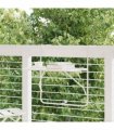 vidaXL Balcony Table White 60x40 cm Steel