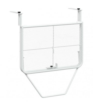 vidaXL Balcony Table White 60x40 cm Steel