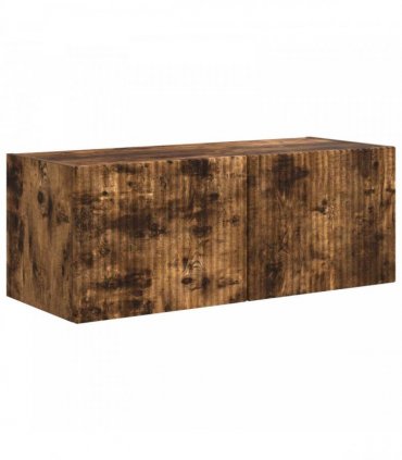vidaXL TV Cabinet Set 4 pcs Smoked Oak Engineered Wood