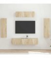 vidaXL TV Cabinet 5 pcs Sonoma Oak