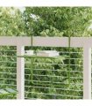 vidaXL Balcony Table Green 60x40 cm Steel