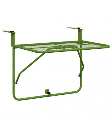 vidaXL Balcony Table Green 60x40 cm Steel