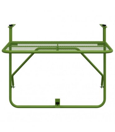 vidaXL Balcony Table Green 60x40 cm Steel