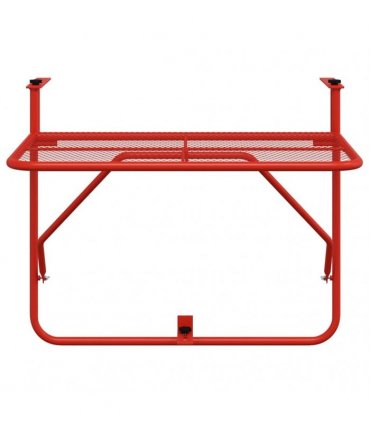 vidaXL Balcony Table Red 60x40 cm Steel