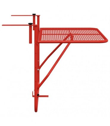 vidaXL Balcony Table Red 60x40 cm Steel