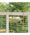 vidaXL Balcony Table Yellow 60x40 cm Steel