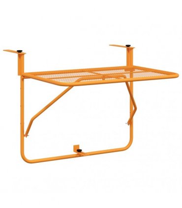 vidaXL Balcony Table Yellow 60x40 cm Steel