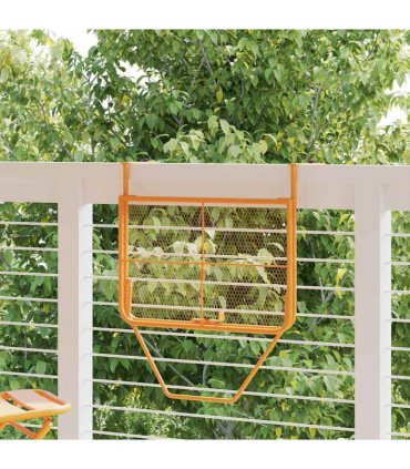 vidaXL Balcony Table Yellow 60x40 cm Steel