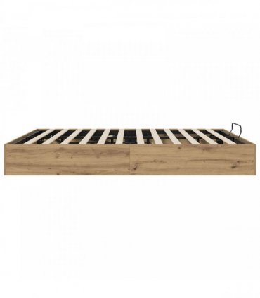 vidaXL Ottoman Bed Frame Artisian Oak 180 x 200 cm Engineered Wood