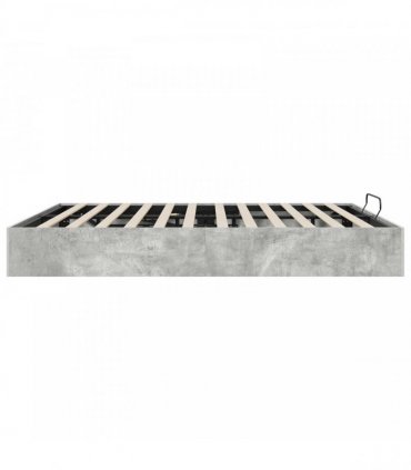 vidaXL Ottoman Bed Frame Concrete Grey 160 x 200 cm Engineered Wood