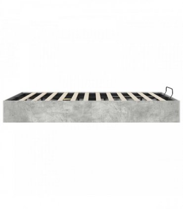 vidaXL Ottoman Bed Frame Concrete Grey 140 x 200 cm Engineered Wood