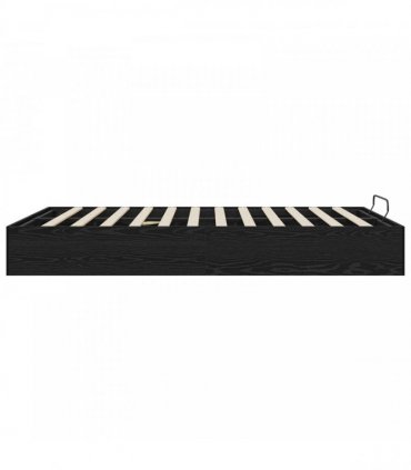 vidaXL Ottoman Bed Frame Black Oak 120 x 200 cm Engineered Wood