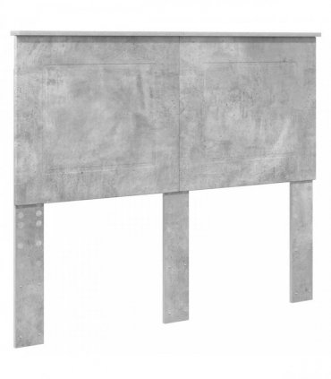 vidaXL Bed Frame Plain Concerte Grey 135 x 190 cm Solid Pine Wood