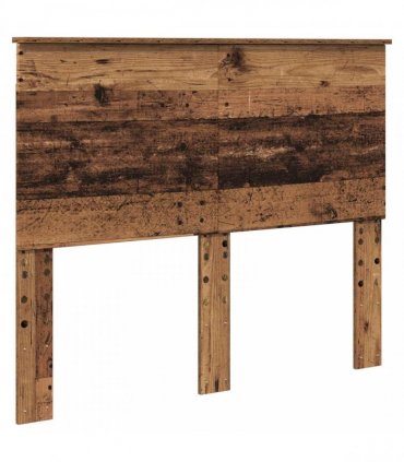 vidaXL Bed Frame with Headboard Old Wood 120 x 190 cm Solid Pine Wood