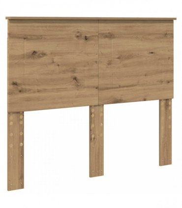 vidaXL Bed Frame Artisian Oak 120 x 200 cm Solid Pine Wood