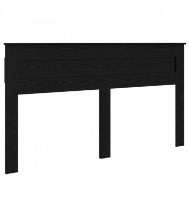 vidaXL Bed Frame Plain with Storage Black 200 x 200 cm Solid Pine Wood