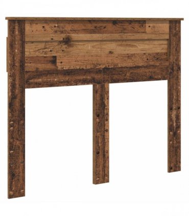 vidaXL Bed Frame with Headboard Old Wood 120 x 200 cm Solid Pine Wood