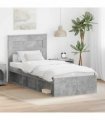 vidaXL Bed Frame with Headboard Concerte 90 x 200 cm Solid Pine Wood