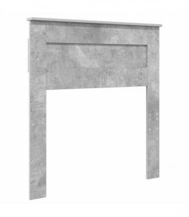 vidaXL Bed Frame with Drawer Concrete Grey 90 x 200 cm Engineered Wood