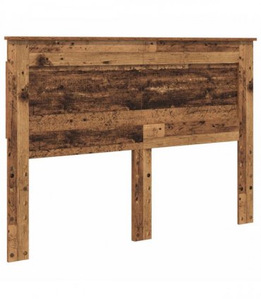 vidaXL Bed Frame with Headboard Old Wood 150 x 200 cm Solid Pine Wood
