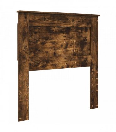 vidaXL Bed Frame Smoked Oak 90 x 200 cm Engineered Wood