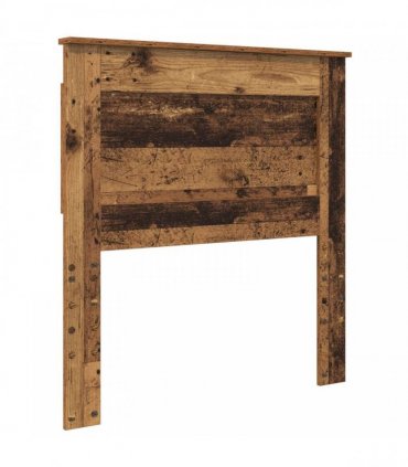 vidaXL Bed Frame with Headboard Old Wood 90 x 200 cm Solid Pine Wood