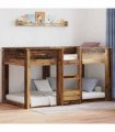 vidaXL Bunk Bed for Kids Old Wood 75 x 190 cm Engineered Wood