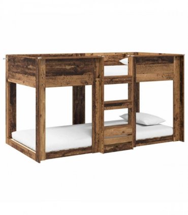 vidaXL Bunk Bed for Kids Old Wood 75 x 190 cm Engineered Wood